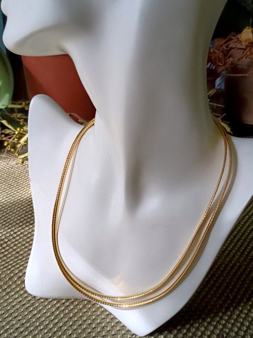 2 Strand Omega Premier Designs GP Necklace NEW Old Stock Never Worn 2006 18" L